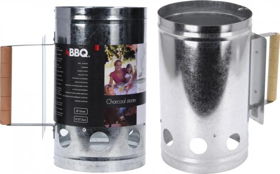 Markenlos Anz�ndkamin Kohlestarter Grillstarter 27,5cm Metall