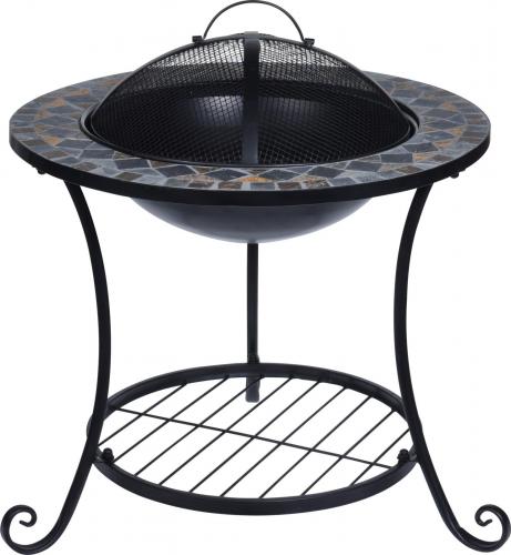 Koopman International Feuerschale Terrassenkamin Feuerstelle Mosaik 58x44cm