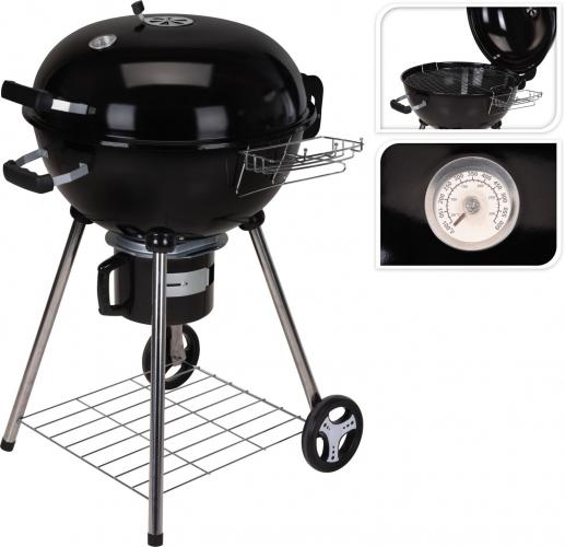 Markenlos BBQ Kugelgrill Holzkohlegrill Kugelstandgrill 57cm
