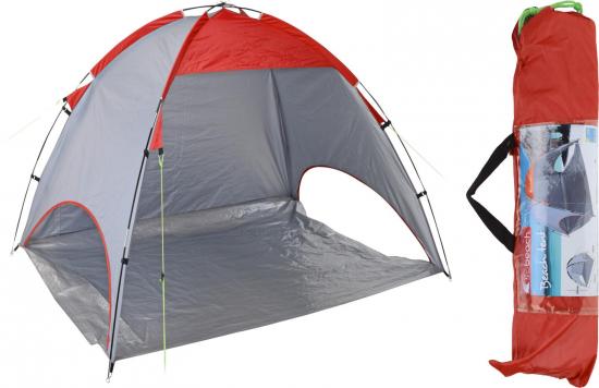 Redcliffs Strandmuschel Rot Sonnenschutz Sonnenzelt 220x120x115cm