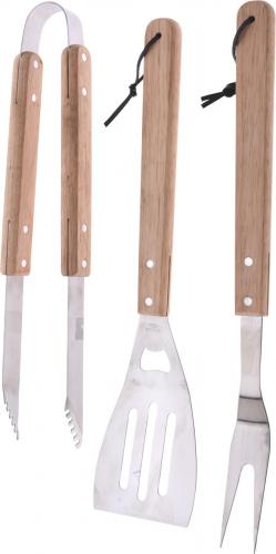 Markenlos Grillbesteckset Grillzubehr Grillwender Set 3-teilig