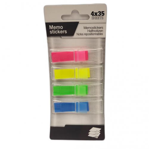 Writewell  Haftstreifen Page Marker (4 Farben je 35 Stck)