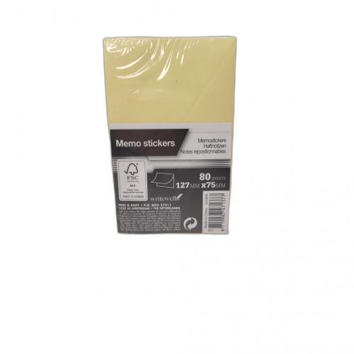 Markenlos  Haftnotizblock 80 Blatt 125x75 mm