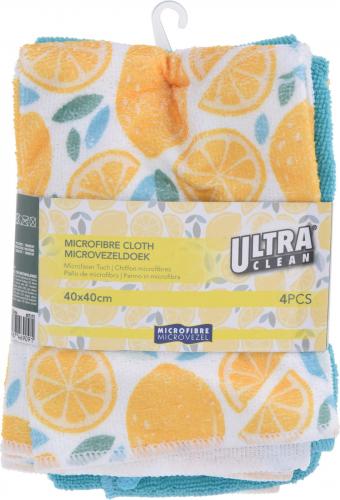 Ultra Clean  Mikrofasertuch 4er Set 40x40 cm