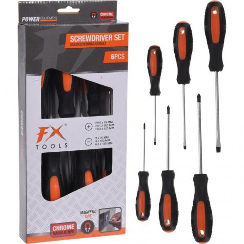 FX Tools FX Schraubenzieher Schraubendrehersatz 6-teiliges Set