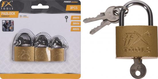FX Tools FX Vorh�ngeschloss 3er Set 25/30/40 mm