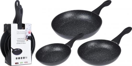 Koopman International Bratpfannen Set 3-teilig Pfannenset 20/24/28 cm
