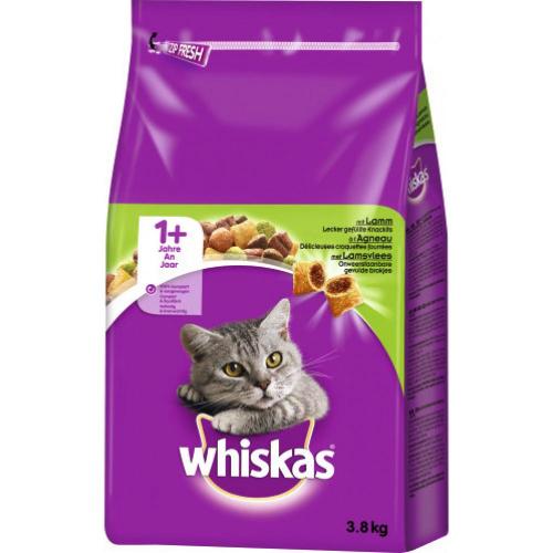 Whiskas 1 + mit Lamm trocken 3,8kg Beutel