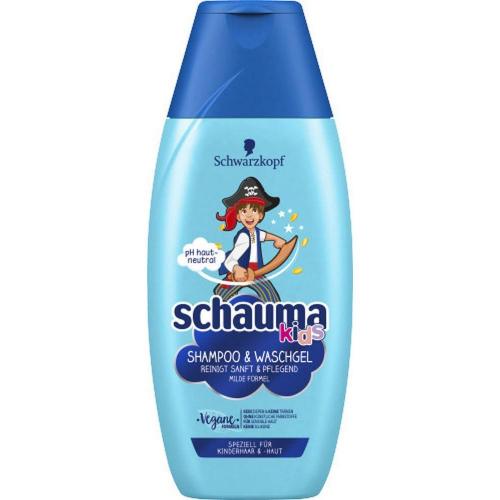 Schwarzkopf Schauma Kids Shampoo + Waschgel fr Jungen Vegane Formel 250ml