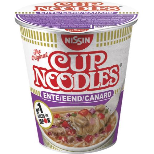 Nissin Cup Noodles Ente Becher Instant-Nudeln Cup 65g