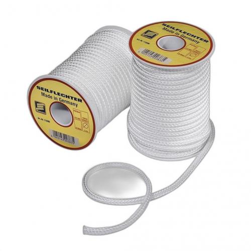 Seilflechter Fibronleine geflochten, 5mm, 20m auf Spule, wei, 410 daN