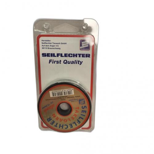 Seilflechter Takelgarn stark geflochten, gewachst, 15m, wei�