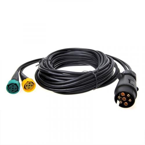 PAT Kabelsatz 5M mit Stecker 7-polig und 2x Steckverbinder 5-polig