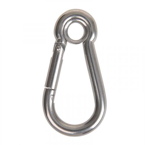 Seilflechter Karabiner 100x10mm Birnenform geschlossen, A4 RVS AISI 316, 1.150 daN