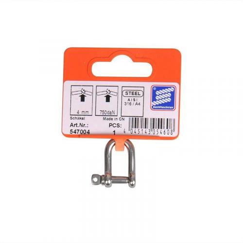 Seilflechter D-Schkel 4mm, A4 RVS AISI 316, 750 daN