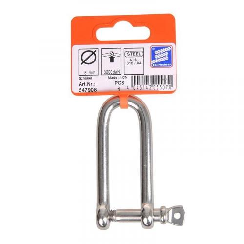 Seilflechter D-Schkel 8mm, A4 RVS AISI 316, 3.200 daN
