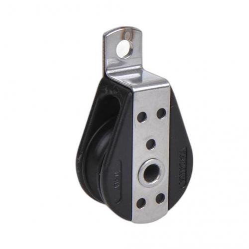 Seilflechter Deck Block, 8mm, einscheibig, geschlossen, kugel gelagert, 750 daN