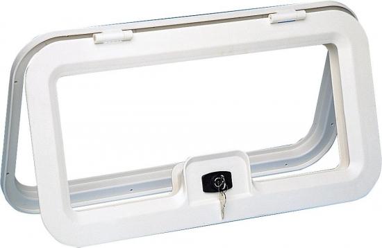 Haba Serviceklappe Crusader Kunststoffeinbaurahmen mit Schloss EDU 575 Wei�