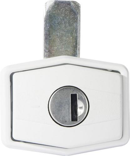 Safe-tec Klappenschloss rechteckig 1 St�ck - Farbe: fiat-bianco-wei�