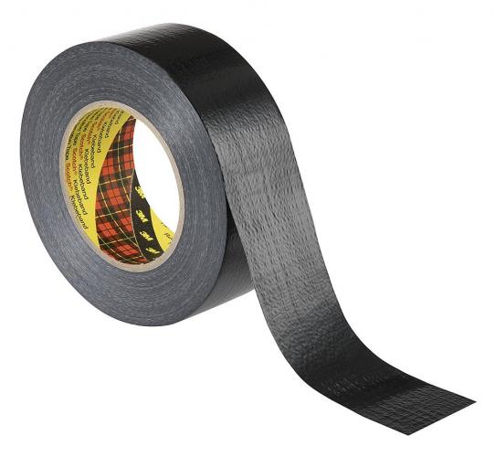3m 3M Universal Gewebeklebeband Formflexibel Schwarz 48 mm x 50 m
