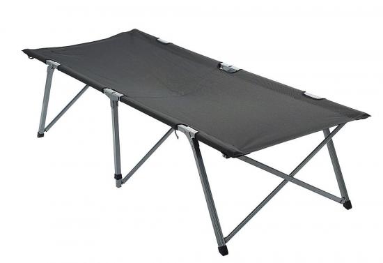 Isabella Feldbett Campingliege Campingbett Dunkelgrau