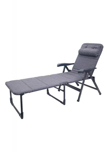 Crespo Liege hoch mit Armlehnen natur-elegant, grau