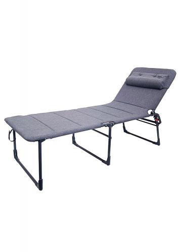 Crespo Dreibeinliege extra hoch und breit, grau