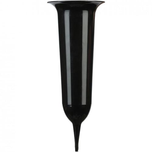 Grabvase 23cm schwarz