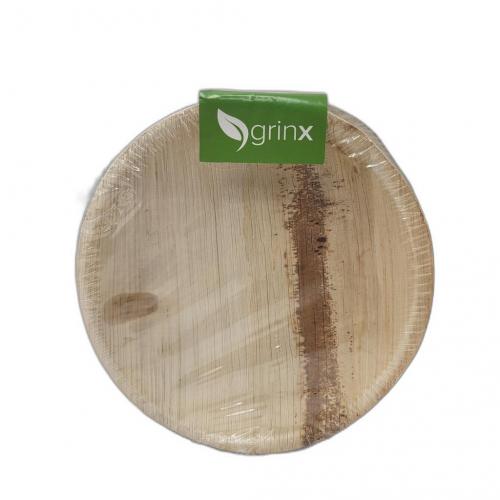 grinx ko Palmblatt Teller rund 15cm 5er