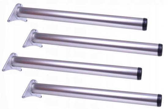 Tischbeine 700 mm 4 Stk. verchromt