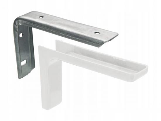 ADGO Regalwinkelhalterung mit Abdeckung 240 mm wei�