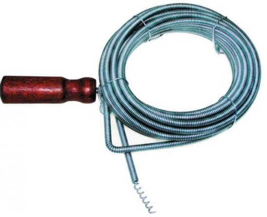 Markenlos Abwasserspirale 5 mm x 5 m verzinkte Schlange