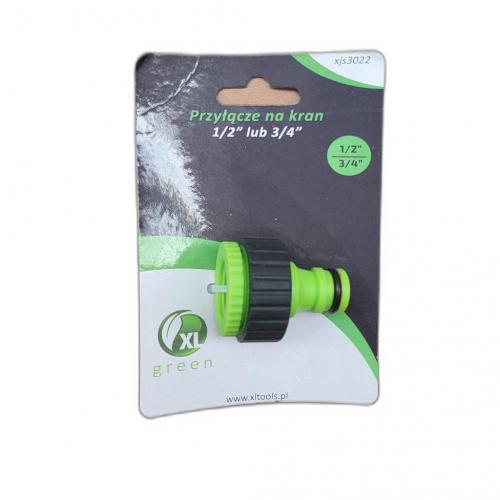 XL-Tools Reduzieradapter fr Gartenschlauch 1/2 Zoll bis 3/4 Zoll