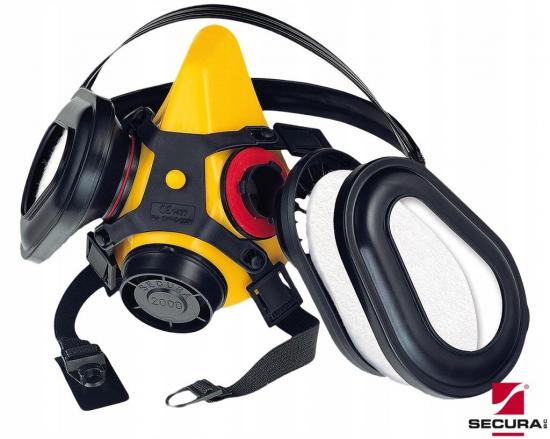 Markenlos Set secura 2000 Staub-Halbmasken-Schutzfilter