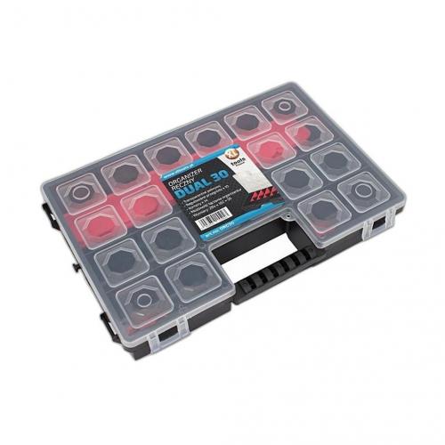 XL-Tools Kleinteile-Organisator Koffer 28 x 18 cm 14 Fcher