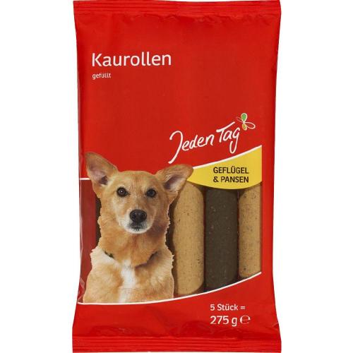 Jeden Tag JedenTag Geflgel Kaurollen fr Hunde 275g