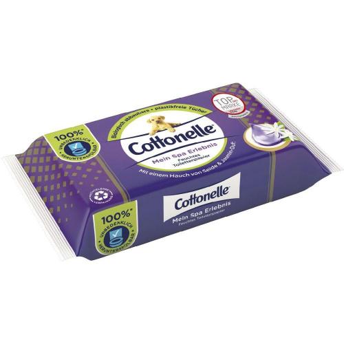 Cottonelle feuchtes Toilettenpapier Spa Erlebnis Jasmin Duft 42er Pack