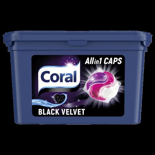 Coral caps all-in1 black 16 Waschladungen 339,2g