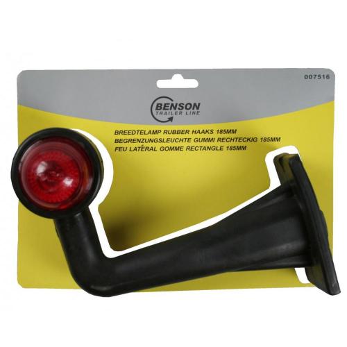 Benson Markierungsleuchte Gummi 185 mm rot