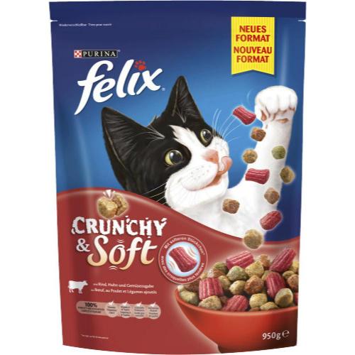 Felix Crunchy & Soft Fleisch 950g