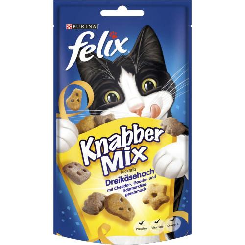 Felix Leckerlis Knabbermix 3K�sehoch, 60g Beutel