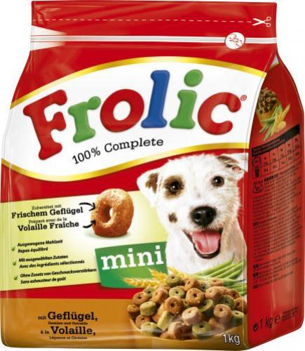 Frolic Trockenfutter Hundefutter Mini Geflgel 1kg Beutel