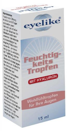 Markenlos Eyelike Augentropfen Hyaluron  0,1 15ml Flasche