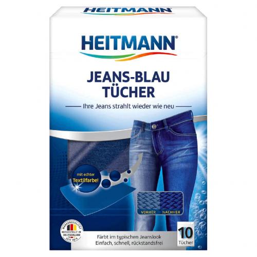Heitmann Jeans-blau T�cher, 10er Pack Karton