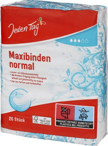 Jeden Tag JedenTag Maxibinde Normal 20er