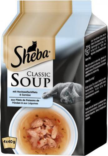Sheba Soups Hochseefisch & Gemse 4x40g Beutel