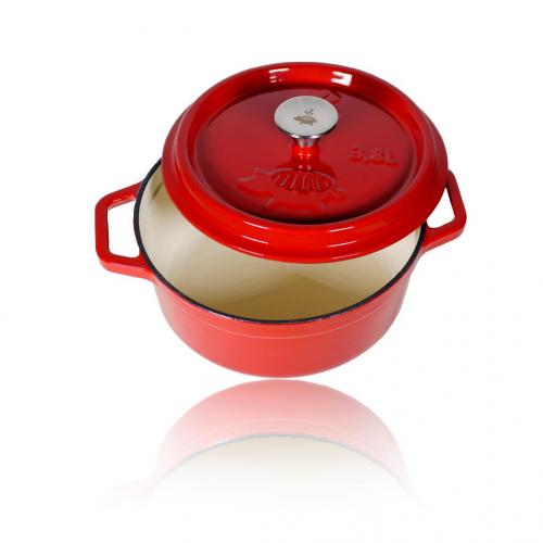 Grillschweine Dutch Oven emailliert - Gr��e: 3,8L