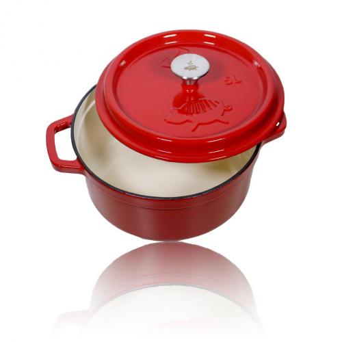 Grillschweine Dutch Oven emailliert - Gr��e: 5L