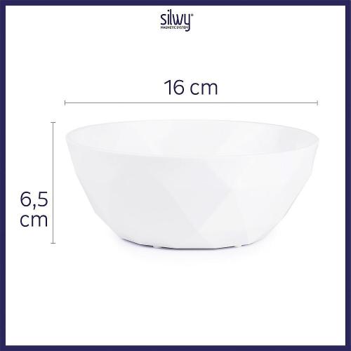 Silwy Super-Magnet-Bowl Farbe wei