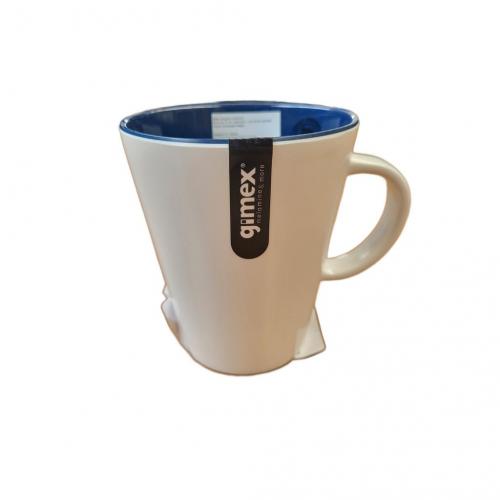 Gimex Henkelbecher Linea Blue wei/blau